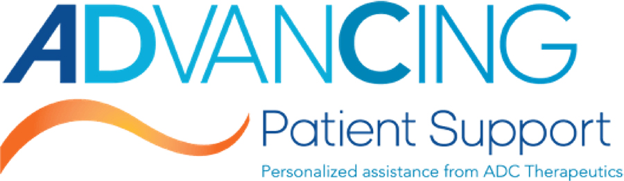 advancing patient support - logo - tagline Personalized assistance from ADC Therapeutics